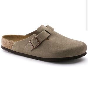 Birkenstock | Boston | Suede Slip-On Clogs with Buckle
